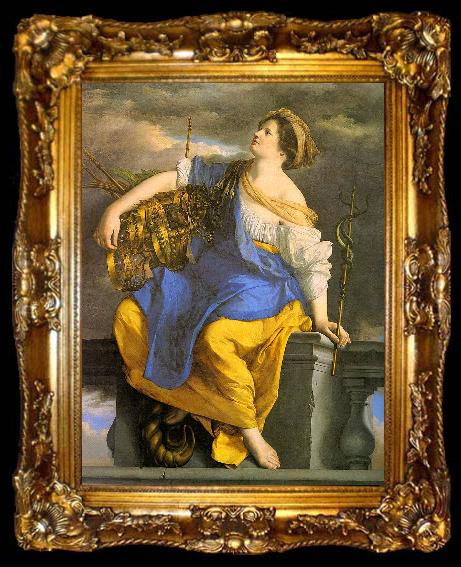 framed  Orazio Gentileschi Public Felicity Surmounting Perils, ta009-2